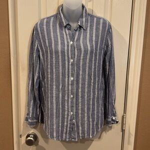 Rails Women’s Striped Button Down Shirt. Sz Small